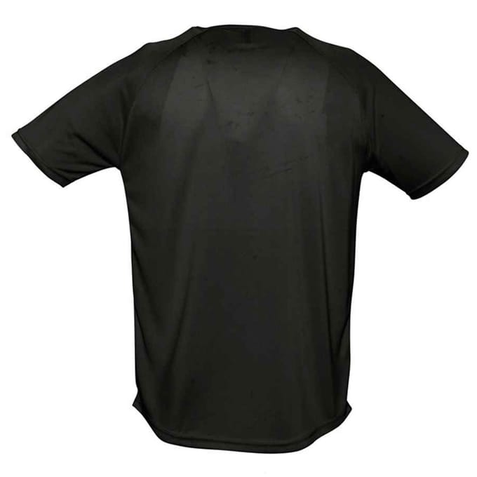 SOLS Heren Sportief Raglan T-shirt (Zwart)