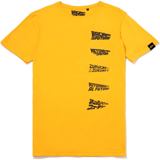 Global Legacy Back to the Future DeLorean t-shirt - Geel - M