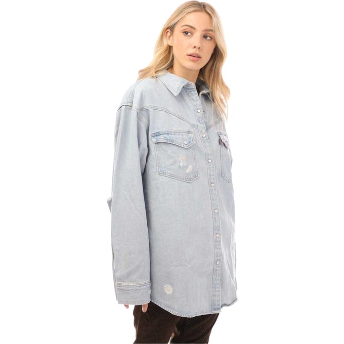 Levis Dames/Dames Dorsey Xl Oversized Shirt (Blauw)