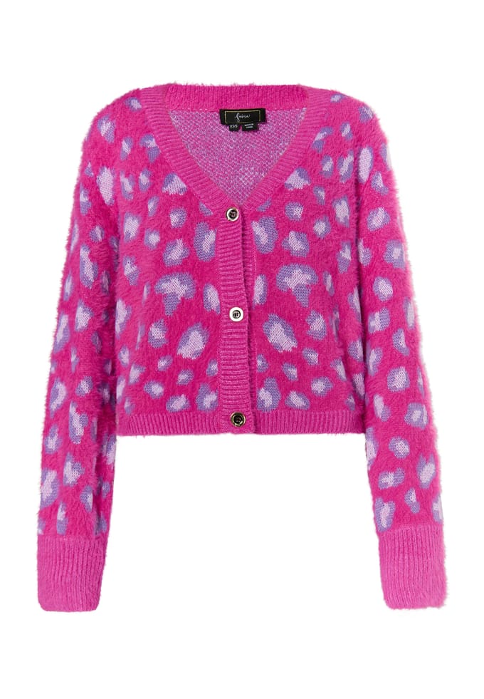 Faina Vest Dames Roze Veelkleurig