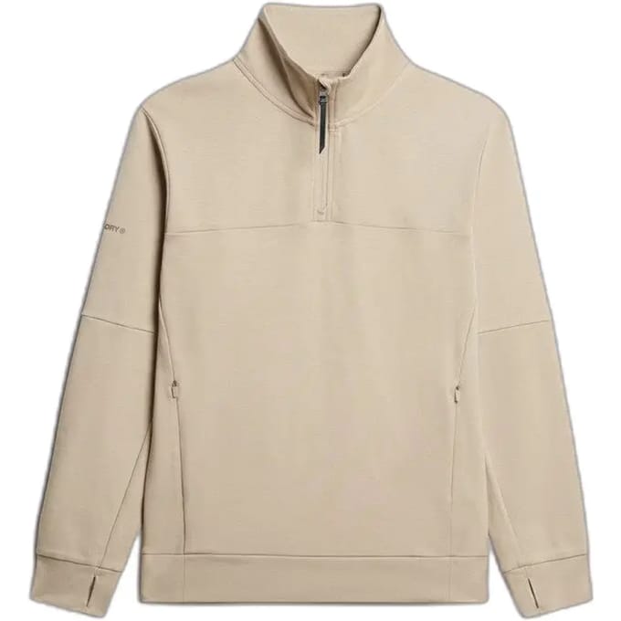 Superdry - Tech sweatshirt met halve rits en losse pasvorm - Heren - Truien