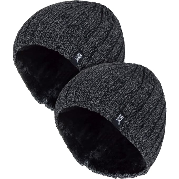 Dikke zachte wintergeribbelde herenmuts - 2 stuks