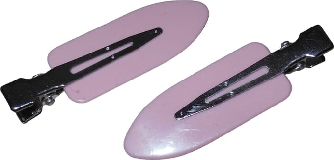 Haarclip-Haarspeld make-up roze per 2 stuks.
