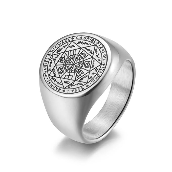 Europese en Amerikaanse Stijl Titanium Staal Herenring Trendy Ring 12# white