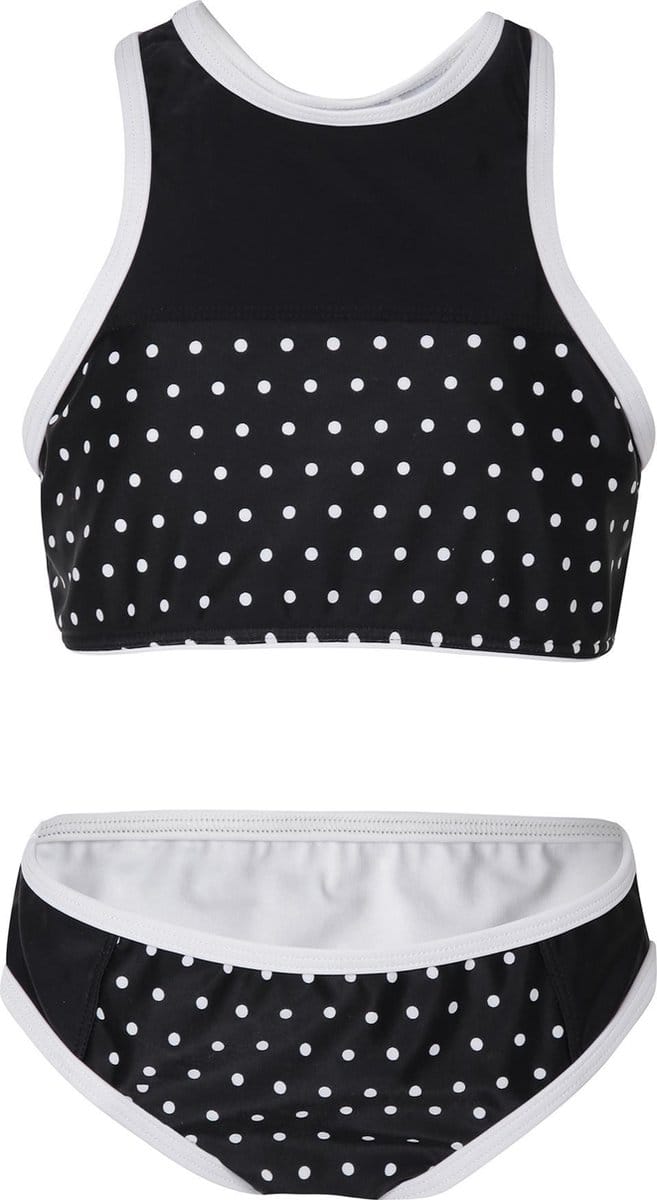 Bikini sport retro - Zwarte stippen 116-122