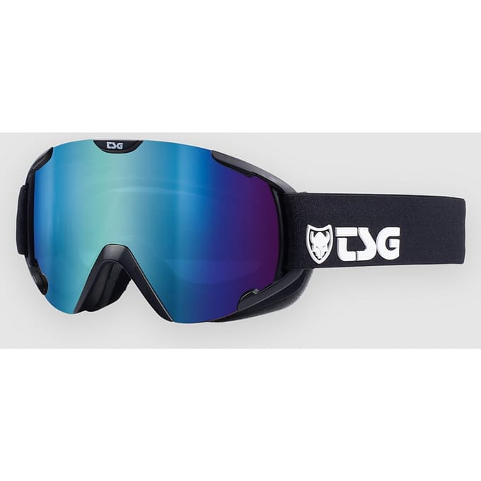TSG Expect 2.0 Solid Black-Blue Goggle zwart