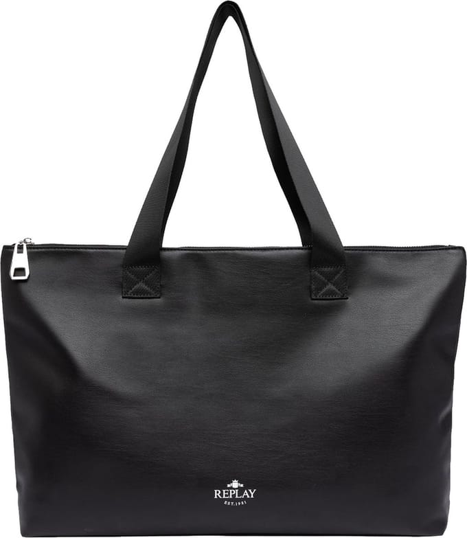 REPLAY Shopper Black Zwart