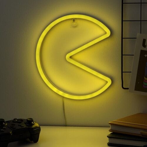 Paladone - Pac Man Wall Mountable LED Neon Light - Lamp
