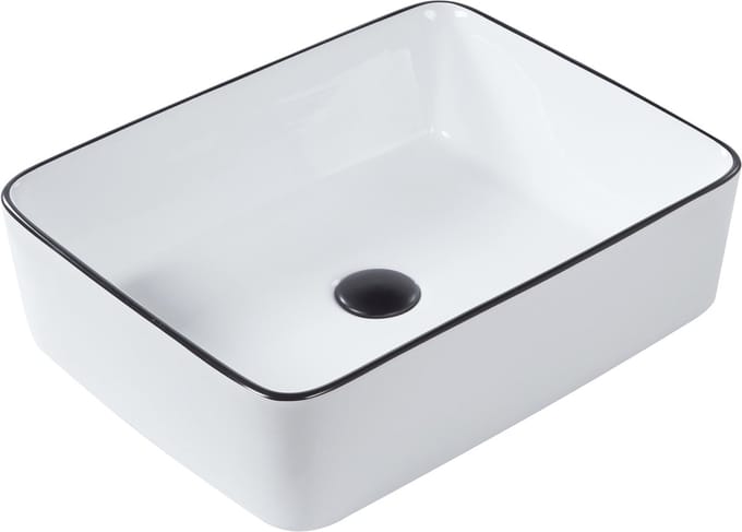 XERT - Wastafel - Wit - 49 x 38 cm - Keramiek