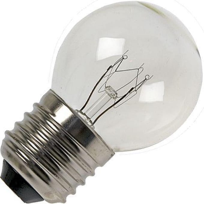 Schiefer E27 Kogel Gloeilamp | 15W 2700K 70lm 220V/240V | Dimbaar