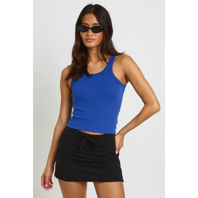 boohoo Dames Verstelbare Taille Skort | Zwart | Maat: 44