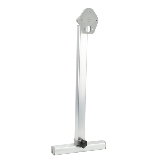 RV Opvouwbare Bar Ondersteuning 590 tot 775mm Hoogte Verstelbaar Heavy Duty T Bar Geanodiseerde Tafelondersteuningspoten white