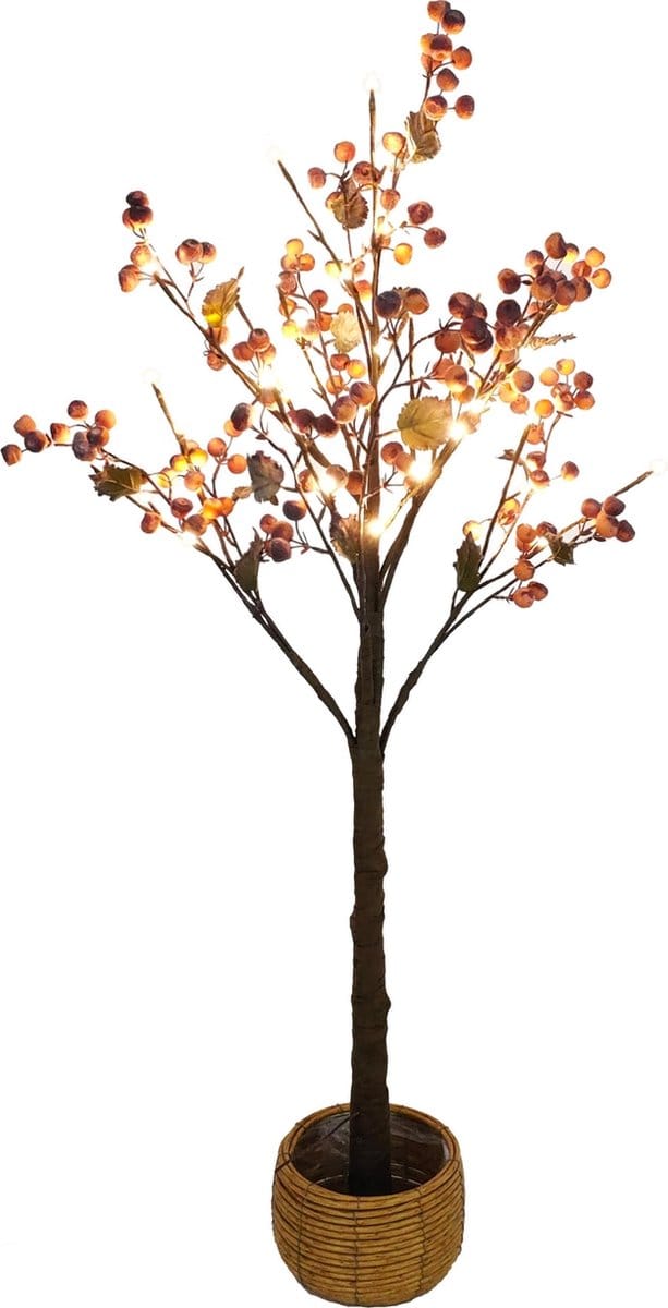 Dekoratief | Decoratieboom 'Tangerine', 48 LED, 137cm | A245016