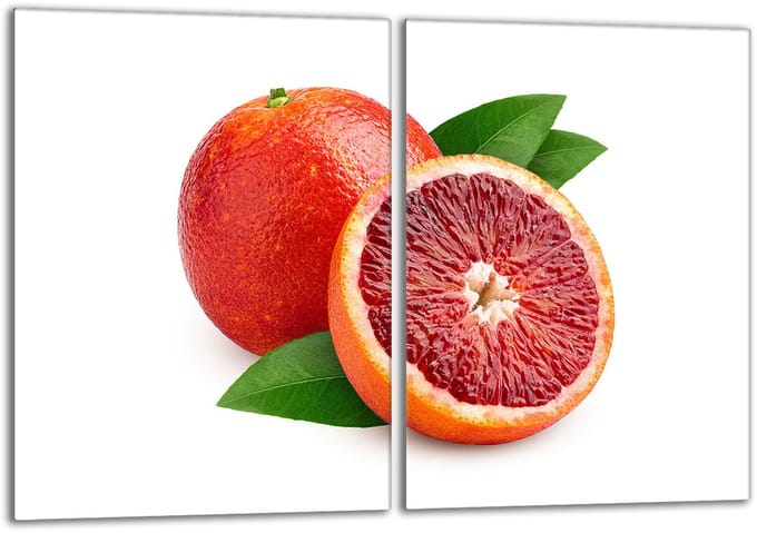 TMK ArtDeko - Glasplaat - Keukenbescherming - 40x52 - Grapefruit