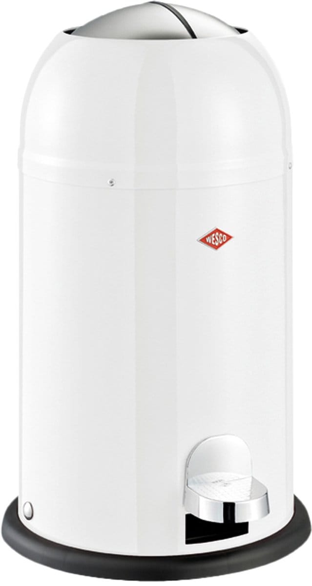 WESCO Kickmaster Junior Prullenbak | Pedaalemmer | 12 Liter | Metaal - Mat zand | Afvalemmer