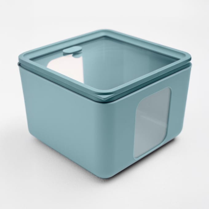 Vershouddoos - B+ - Quadro - Medium - Teal groenblauw - 17 x 17 x 12 cm - Inhoud 2,6 liter