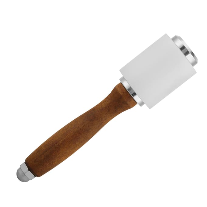 Marteau en cuir et nylon, manche en bois, maillet de sculpture sur cuir, outil d'artisanat white