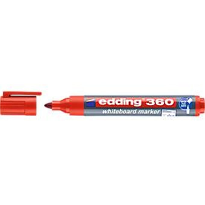 Whiteboardmarker edding 360 rond 1.5-3mm rood | 10 stuks