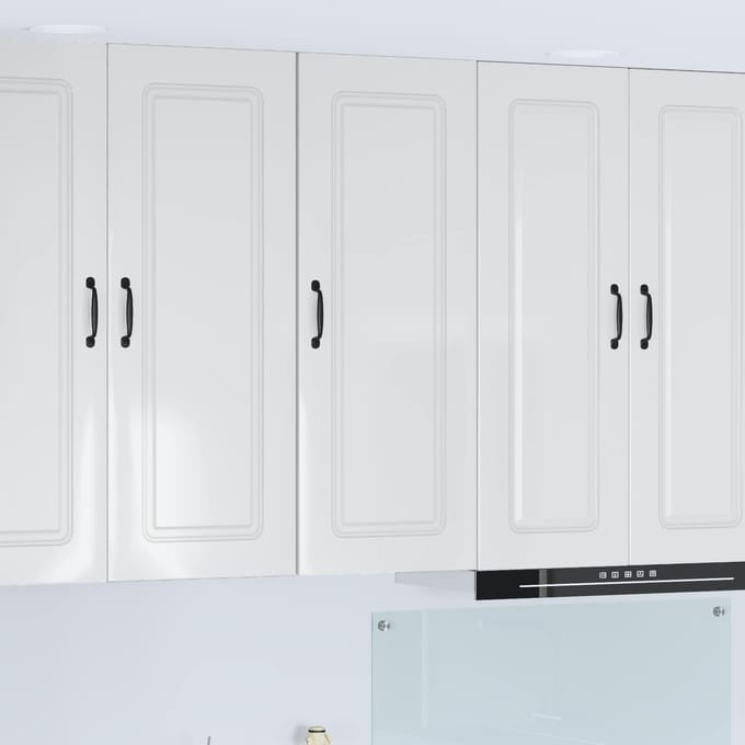 vidaXL - Vaatwasserpaneel - KALMAR - Hoogglans - wit - 40 - x - 31 - x - 100 - cm
