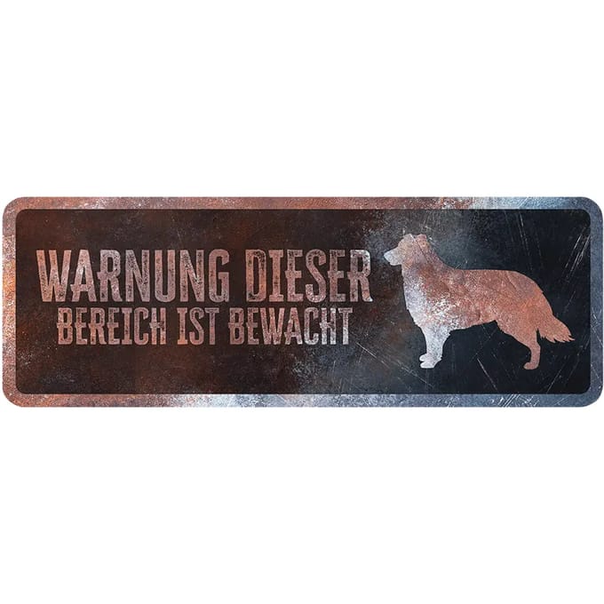 Duitse Collie waarschuwingsbord D&D Home