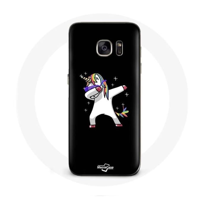 Coque - Dab - Samsung Galaxy S6 - Souple - Noir - Licorne