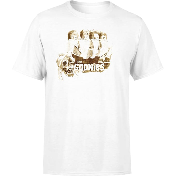 The Goonies Watercolour Men's T-Shirt - Wit - S