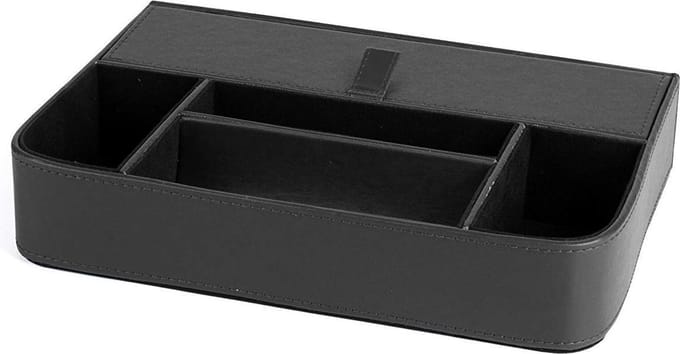 Premium pennenbak lederlook zwart