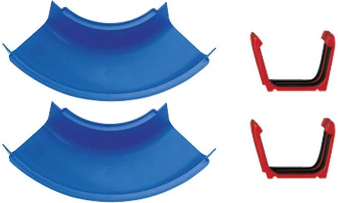 Big - AquaPlay - Gebogen secties - Set van 2 - Uitbreiding - Waterbaanaccessoires