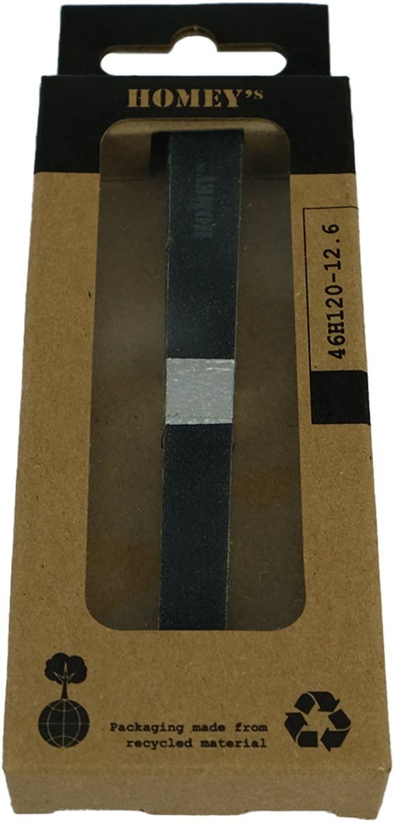 Homeys nagelvijl - 12cm - set van 6 - hout/zwart - duurzame verpakking