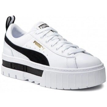 Puma Mayze Lth Wn Lage sneakers - Leren Sneaker - Dames - Wit