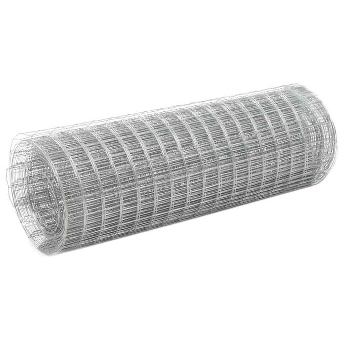vidaXL - Kippengaas - 10x0,5 - m - gegalvaniseerd - staal - zilverkleurig