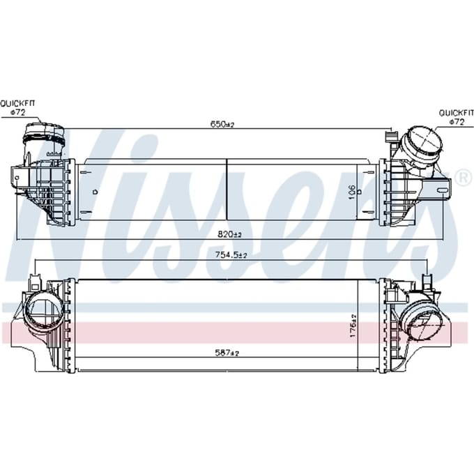 Intercooler NISSENS 96103