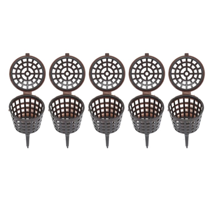 50 stuks Meststofmand Plastic Stevig Duurzaam Planten Bemesting Doos voor Potplanten Thuis black