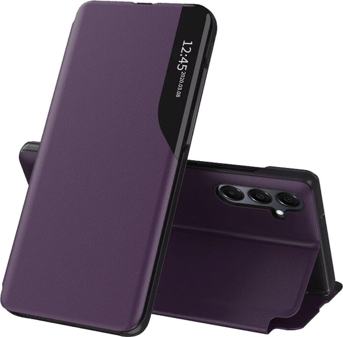 Hoesje geschikt voor Samsung Galaxy A16 - Techsuit eFold Book Case - Paars