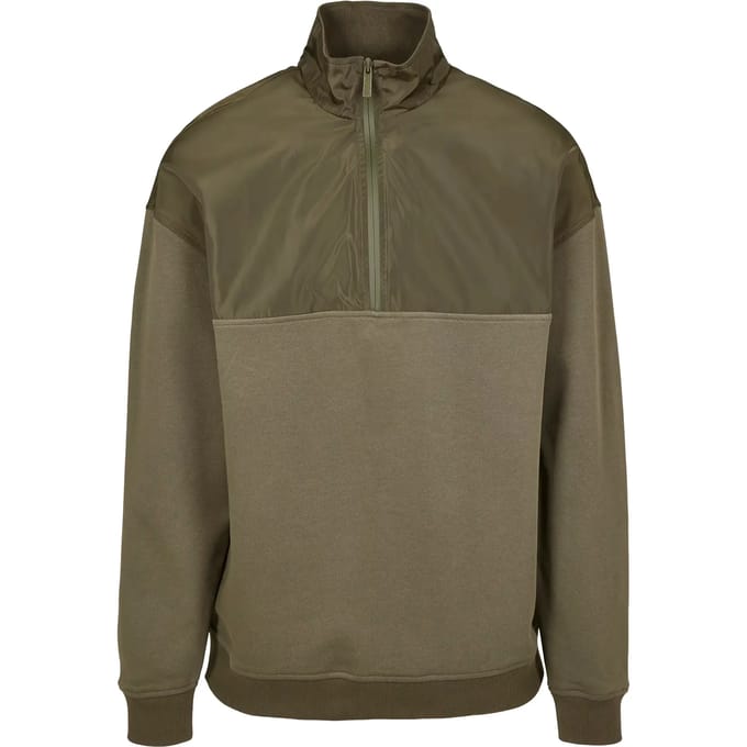 Urban Classics - Military Troyer Sweater/trui - M - Groen