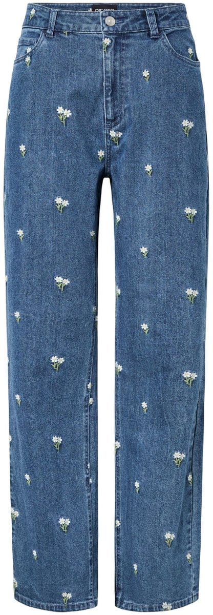 Pieces Straight fit jeans PCFLORA HW