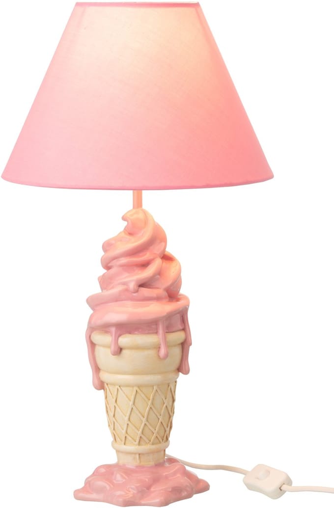 J-Line lamp Ijsje - polyresin - roze/beige