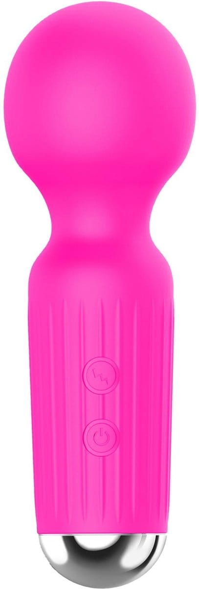 Stimulator-Rechargeable Mini Masager USB 20 Functions - Pink