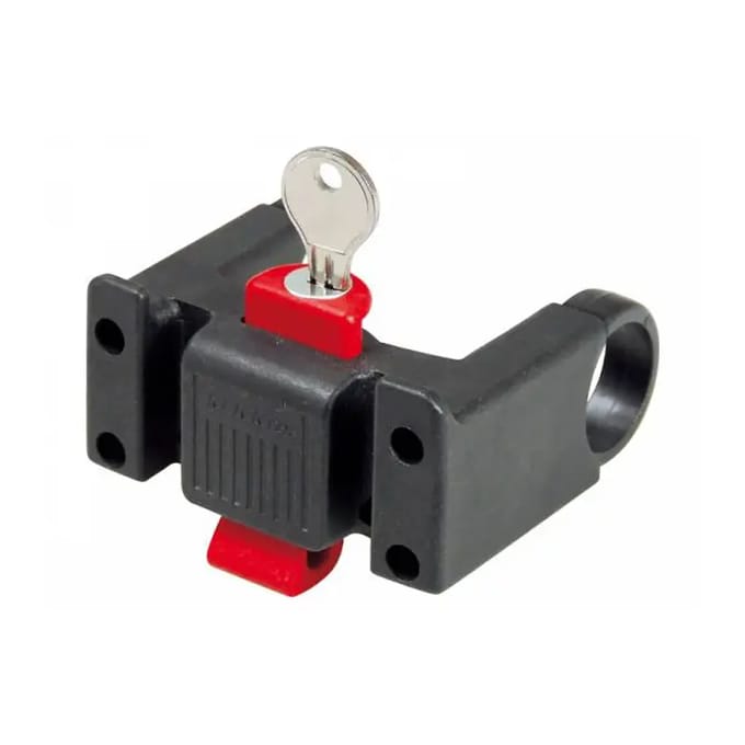 KLICKfix CC-100 - Stuurhouder - Fietsbevestiging - Kliksysteem voor Stuurtas en Fietsmand - Inclusief Slot met Sleutel - Zwart
