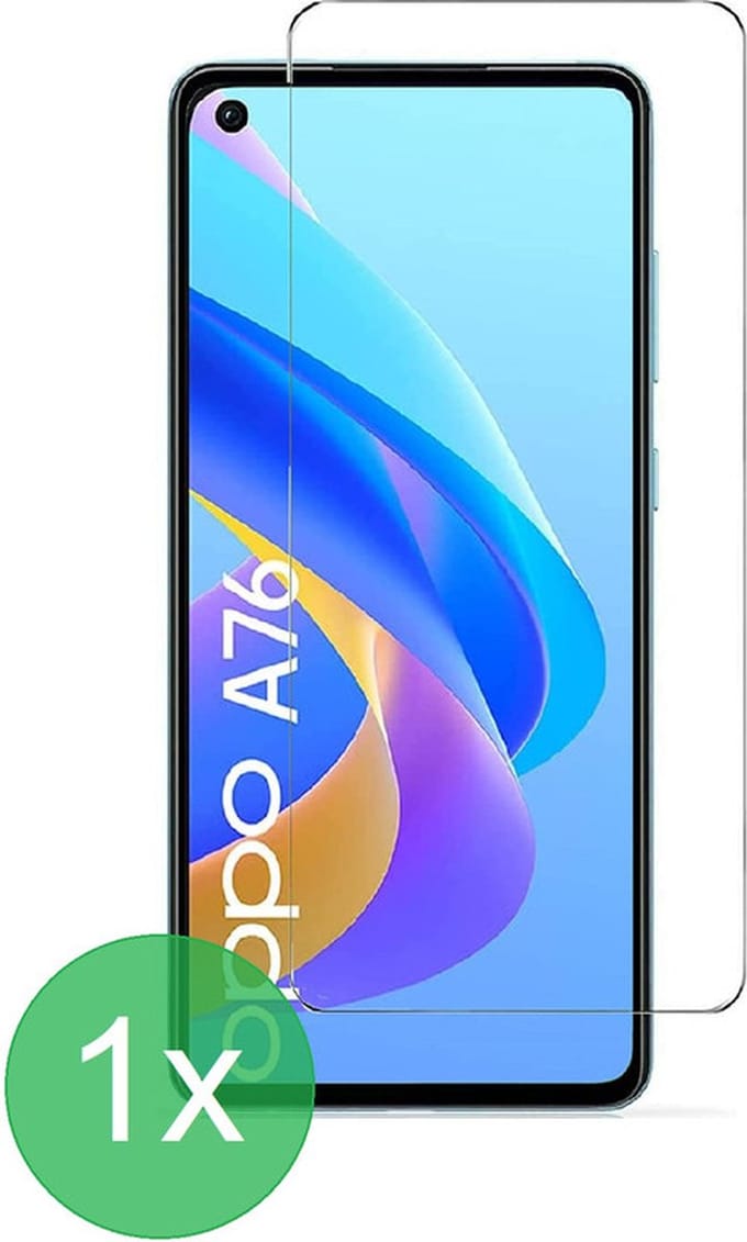 Screenprotector 1x Geschikt voor Oppo A96 / A76 / A36 - screen protector - glas - bescherm - beschermglas - ZT Accessoires