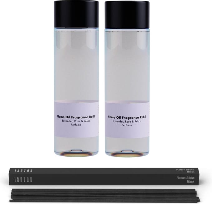 JANZEN Home Fragrance Refill &C Lavender Rose & Relax 2-pack Incl. Sticks