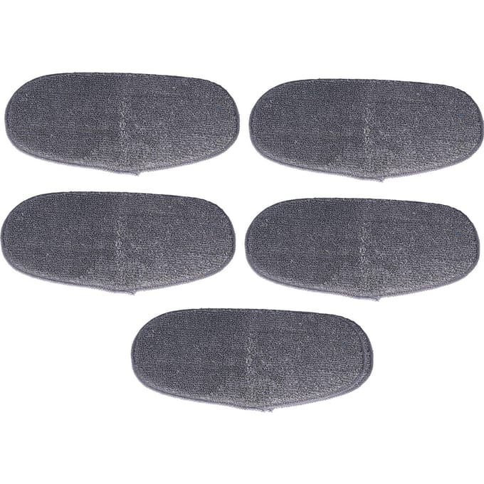 5PCS Chiffon de vadrouille à vapeur Chiffons de vadrouille en microfibre Accessoire de remplacement Convient pour Leifheit CleanTenso gray
