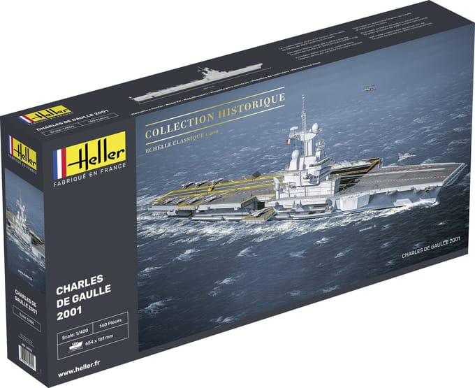 Heller Modelbouwpakket Schepen - 81072 Charles De Gaulle Ship Plastic - 1:400 - Modelbouw