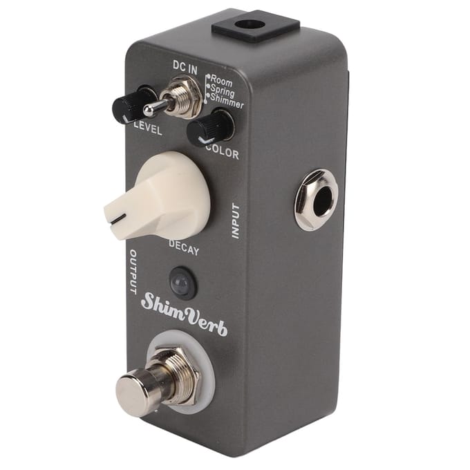 Pédale d'effet pour guitare électrique ShimVerb Reverb 3 Modes MRV1 True Bypass Simple Accessoire gray