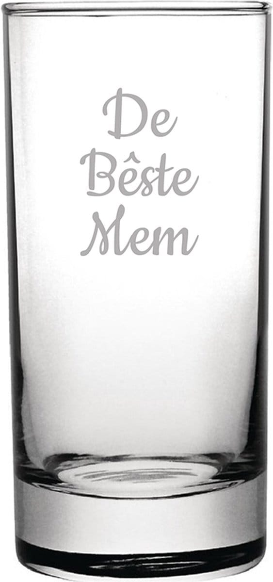 Gegraveerde longdrinkglas 28,5cl De Bêste Mem