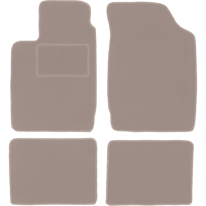 Beige veloursmatten voor: Renault Clio II hatchback (1998-2005)
