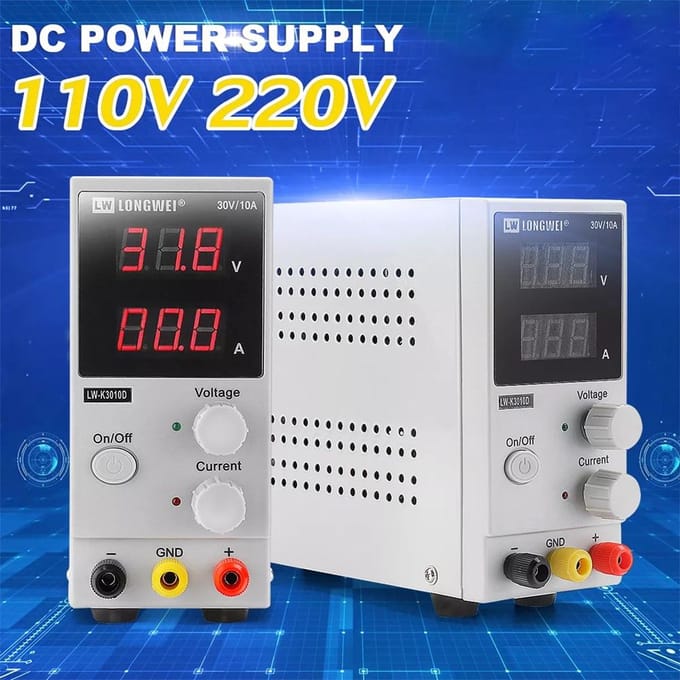 LONG WEI LW-K3010D 110V/220V 30V 10A Verstelbare LED Digitale Display DC Voeding Schakelen US Plug