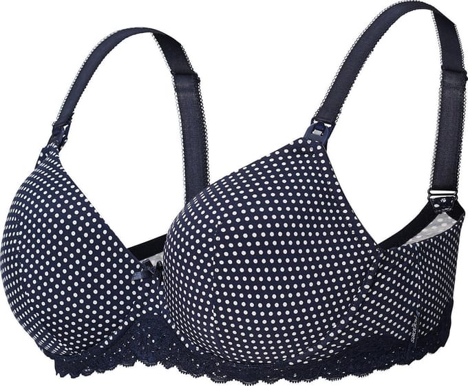 Noppies - Maat C70 - Zwangerschapsbeha Dot - Dark Blue