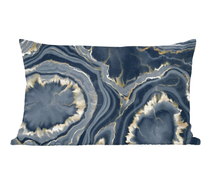 Sierkussens - Kussentjes Woonkamer - 60x40 cm - Geode - Goud - Marmer - Stenen