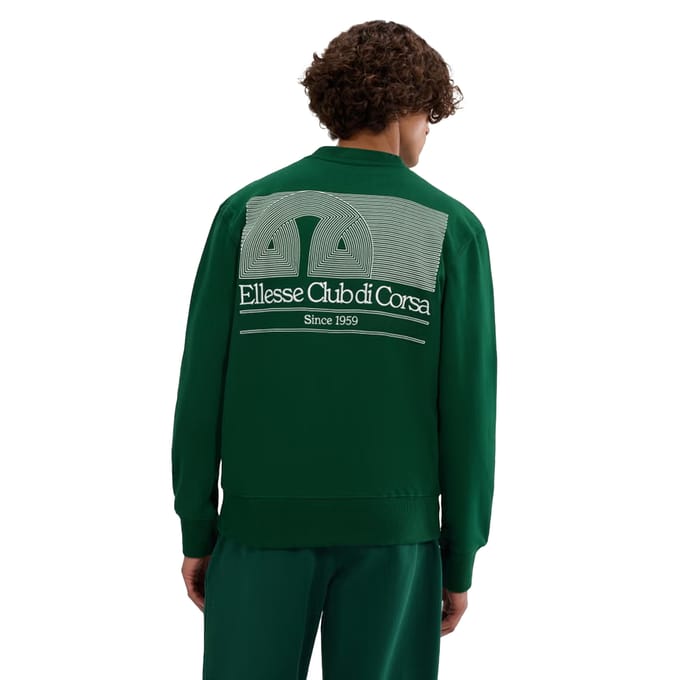 Ellesse Heren Club Di Corsa Sweatshirt (Donkergroen)